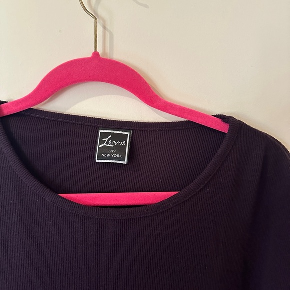 Lennie LNY New York lightweight sweater top burgundy XL with fringe detailing - Picture 7 of 10